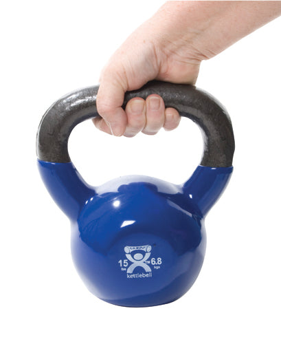 Kettlebell Vinyl Coated Weight Green 10lb 9 Diameter