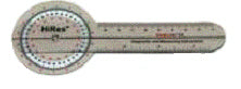 Baseline HiRes Goniometer 6 Plastic 360 Degree