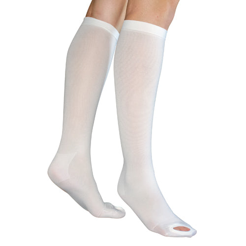 Anti-Embolism Stockings Sm/Reg 15-20mmHg Below Knee Insp Toe