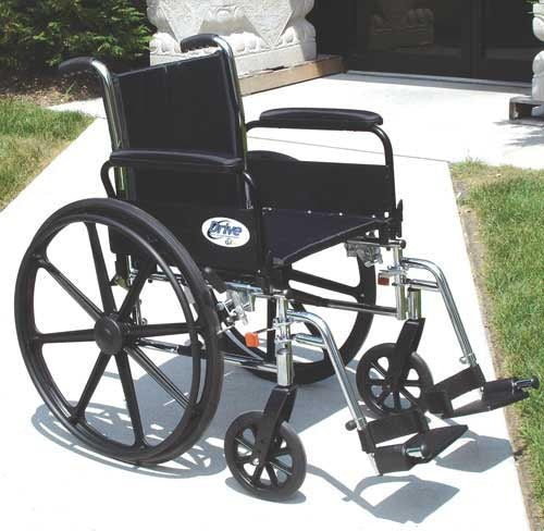 K3 Wheelchair Ltwt 16 w/DDA & S/A Footrests Cruiser III
