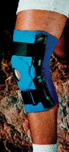 Neoprene Open Patella Hinged Knee Brace Md 14 -15 Sportai